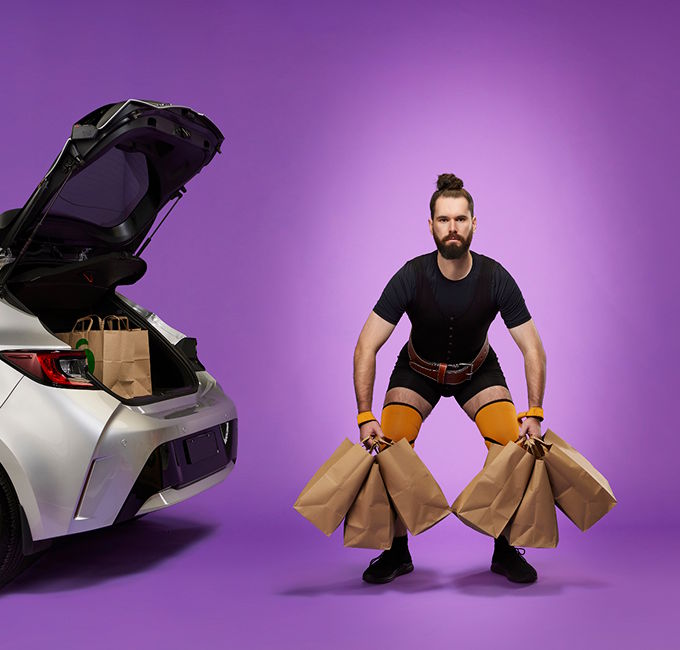 adult, male, man, person, footwear, shoe, handbag, car, purple, bracelet