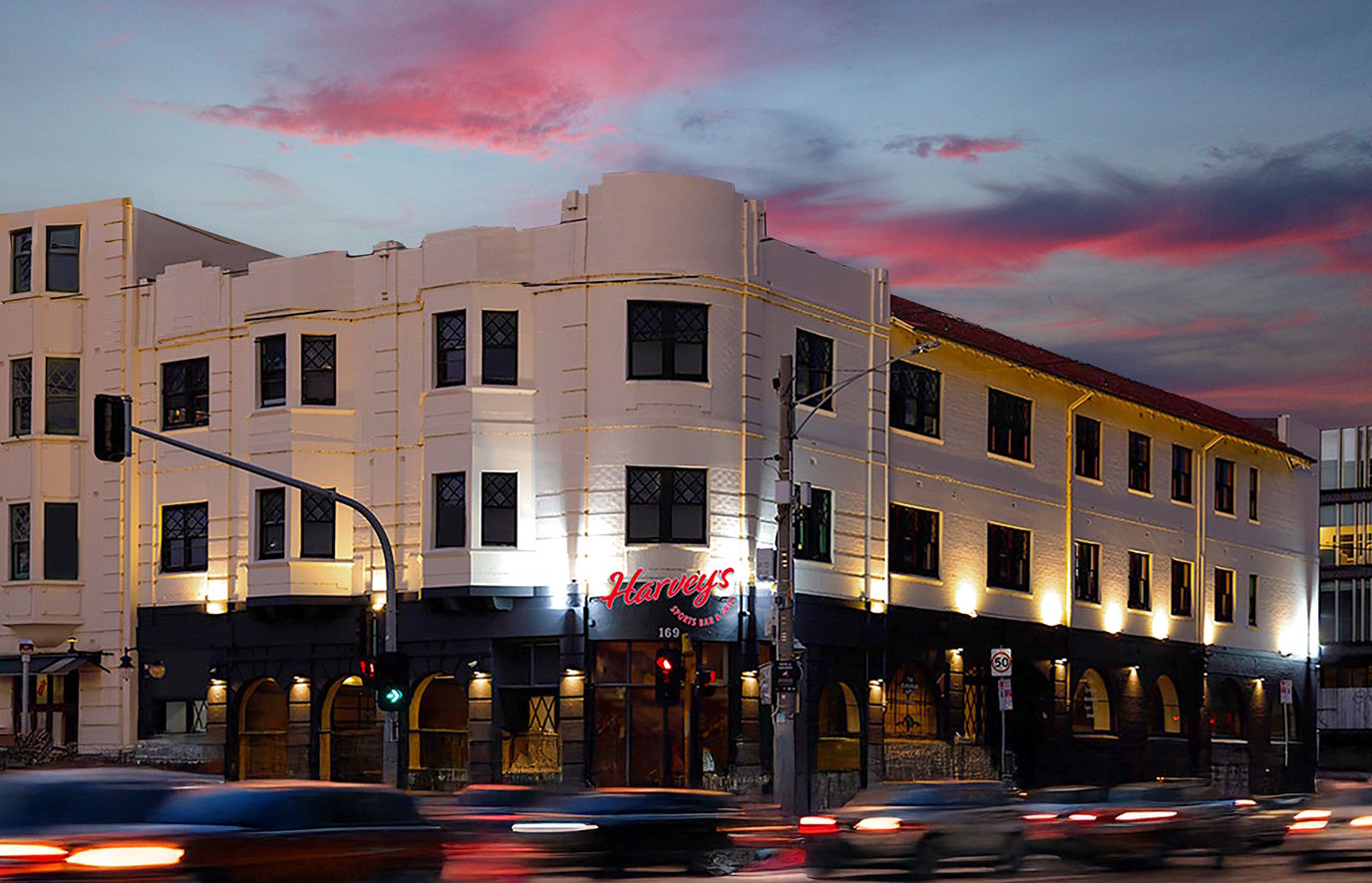 city, street, urban, office building, condo, hotel, shopping mall, car, neighborhood, traffic light